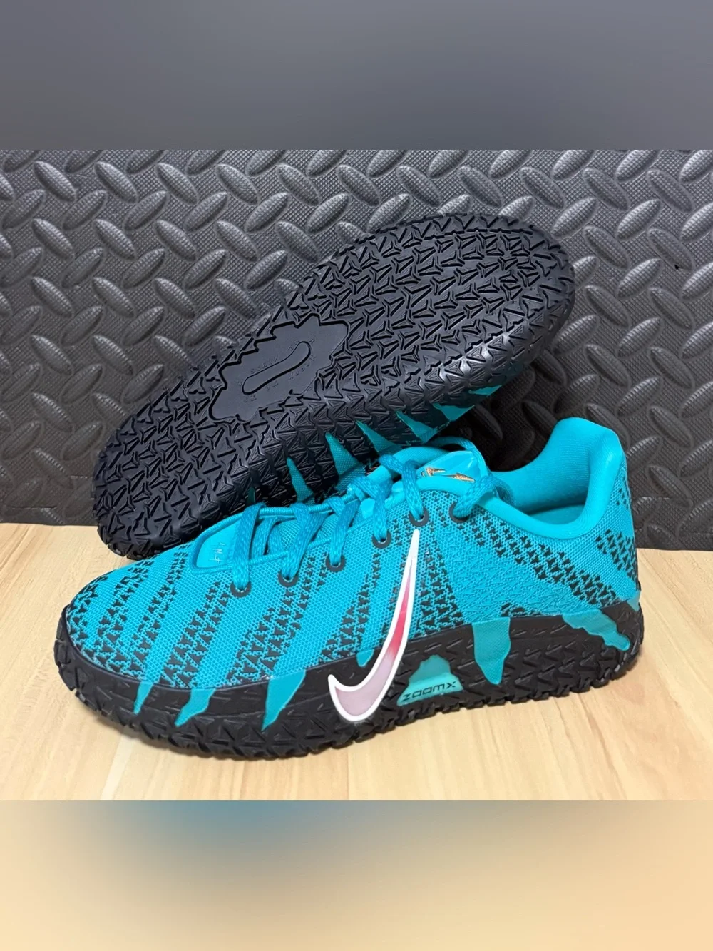 Nike Ja 3 GS Scratch 3.0 Turbo Green University Red IB4773-300 Youth Size 5.5Y